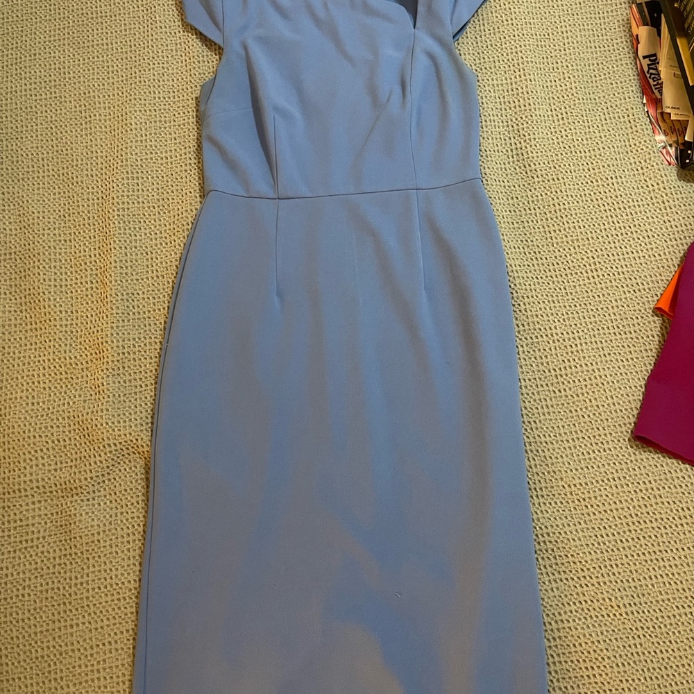 Donna Morgan Light Blue Midi Dress